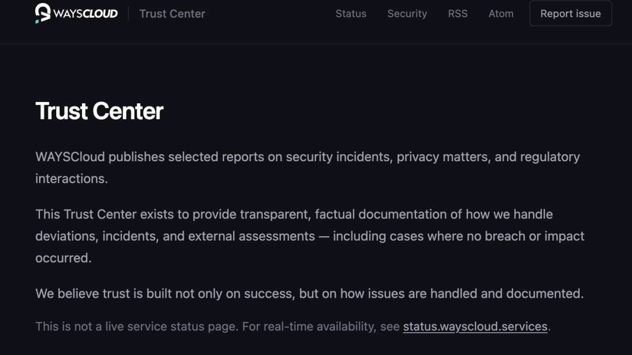 Why we built a Trust Center