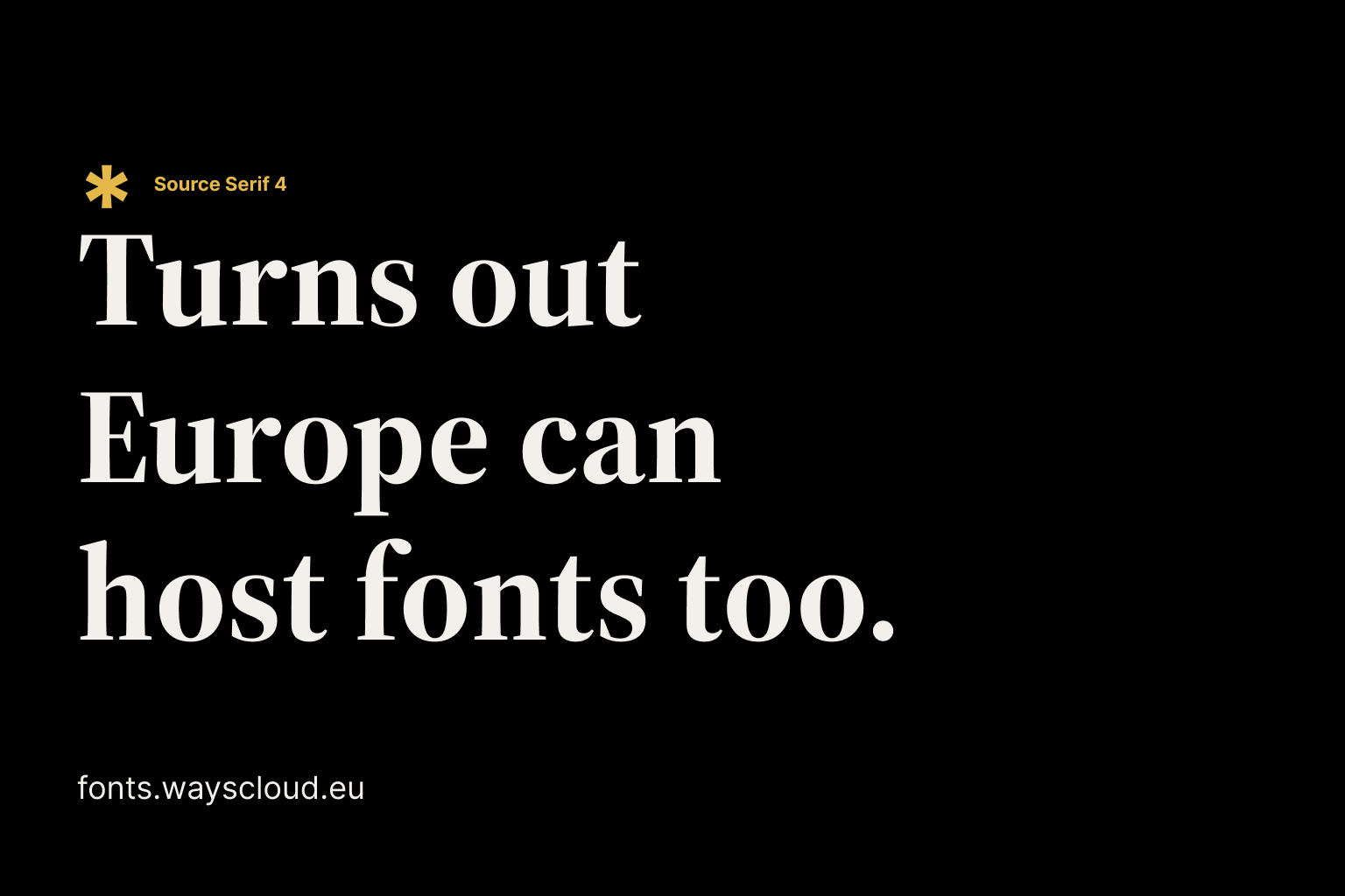 WAYSCloud launches Fonts, a European alternative to Google Fonts