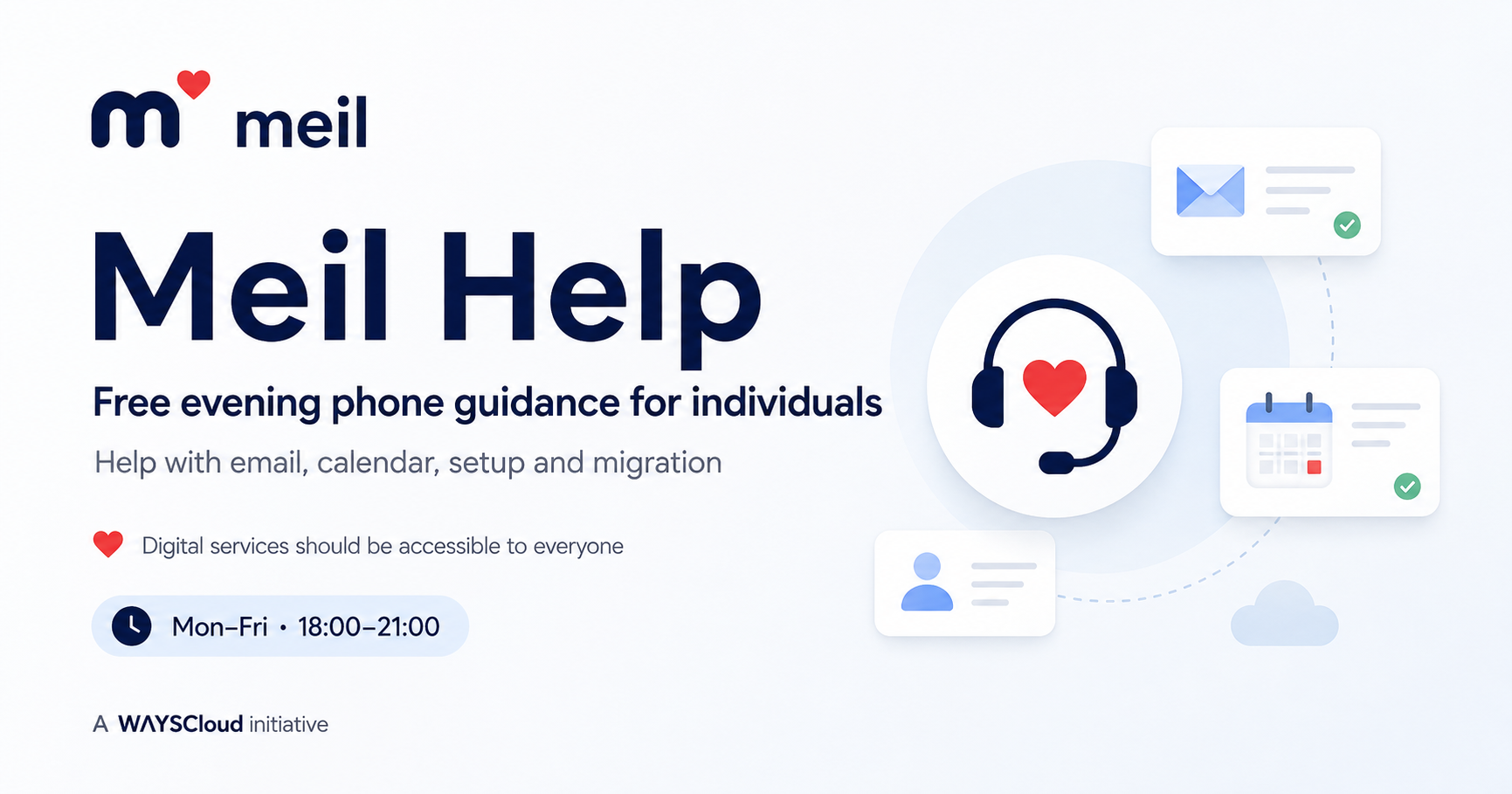 WAYSCloud launches free evening phone support to make digital services more accessible